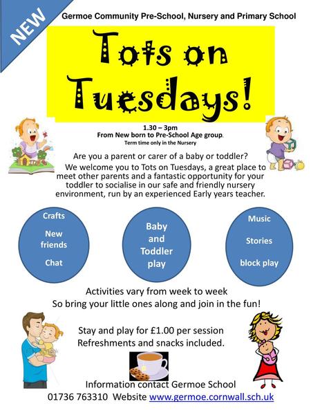 Tots on Tuesdays! NEW Baby and Toddler play