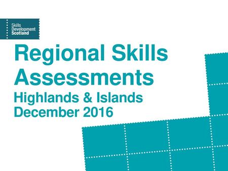 Regional Skills Assessments