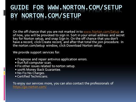 www.Norton.com/Setup - Download and Install 
