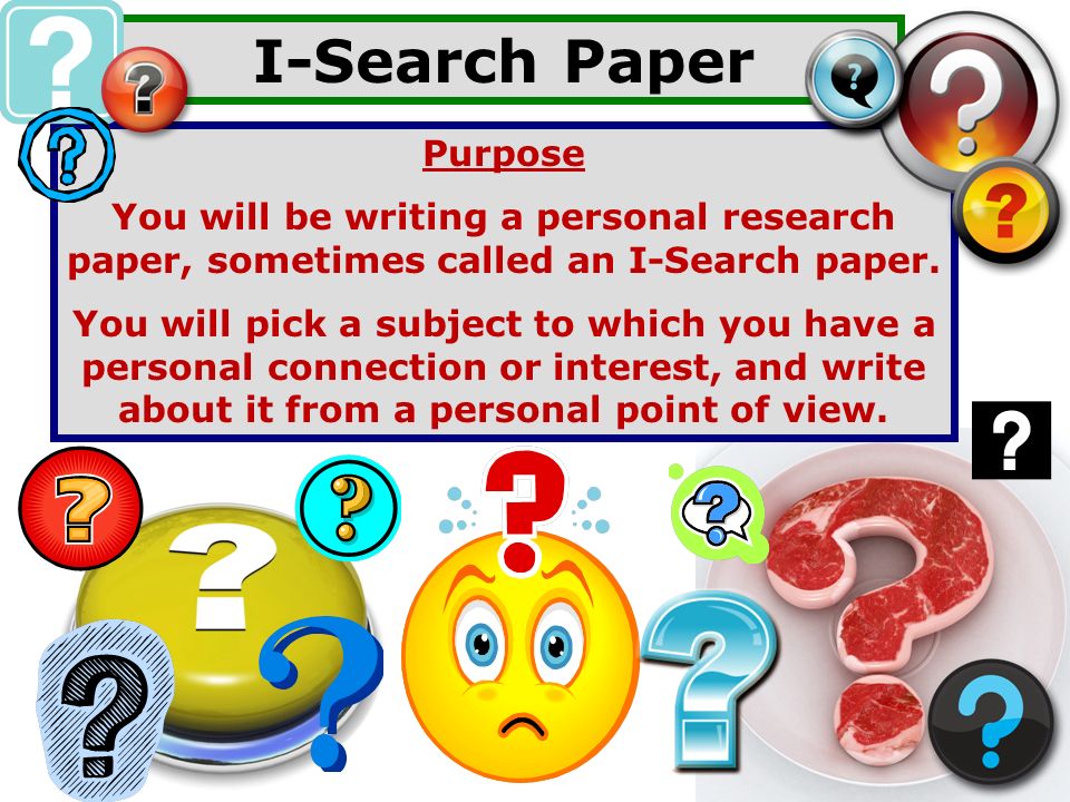 personal research paper