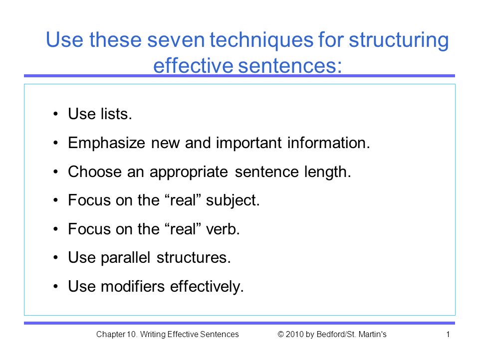 Effective Sentence
