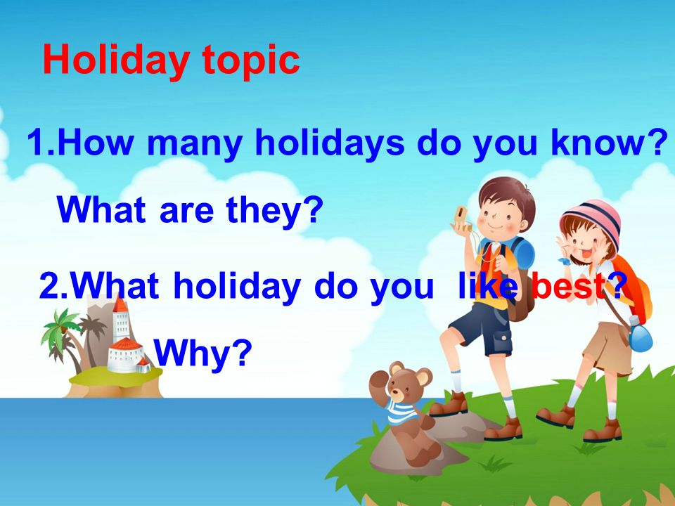 holidays topic