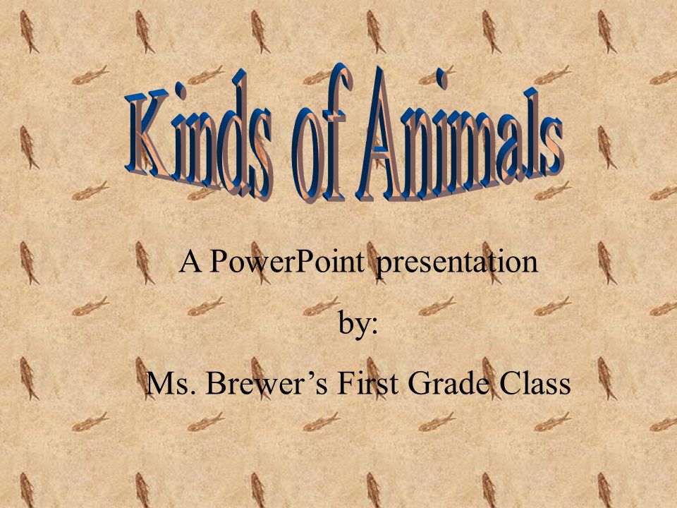 A PowerPoint presentation by: Ms. Brewer's First Grade Class - ppt video  online download