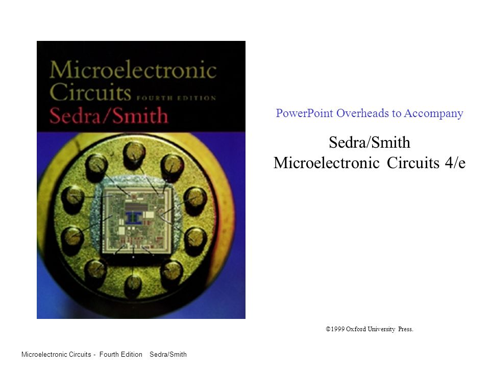 sedra and smith microelectronic circuits sixth