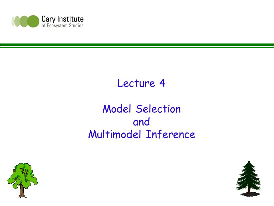 Lecture 4 Model Selection and Multimodel Inference. - ppt download