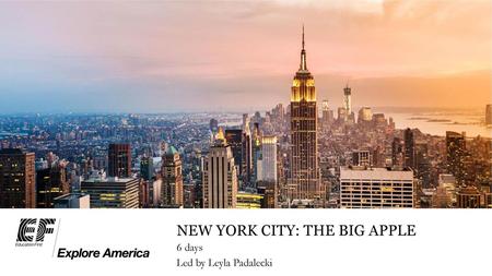 New York city: the big apple