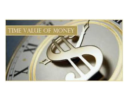 Time Value of Money Present value of any		the amount of money today that would future sum of money 	=	be needed at current interest rates to.