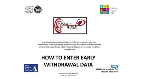 HOW TO ENTER EARLY WITHDRAWAL DATA