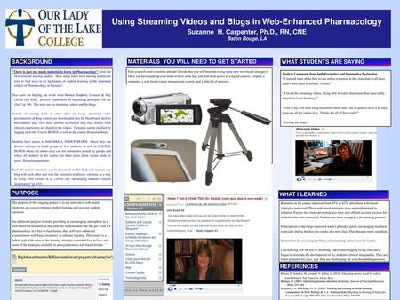 Using Streaming Videos and Blogs in Web-Enhanced Pharmacology