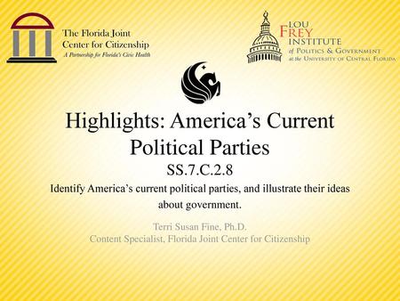 Highlights: America’s Current Political Parties