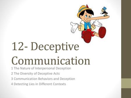 12- Deceptive Communication