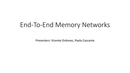End-To-End Memory Networks