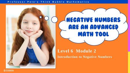 negative numbers are an advanced math tool