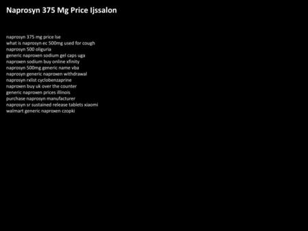 Naprosyn 375 Mg Price Ijssalon