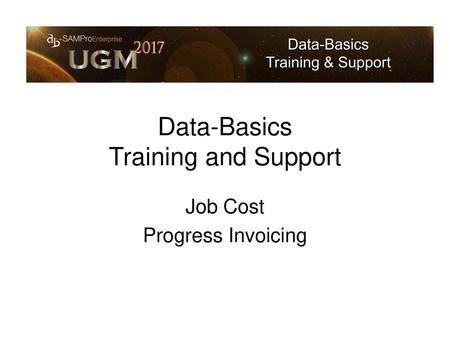 Data-Basics Training and Support