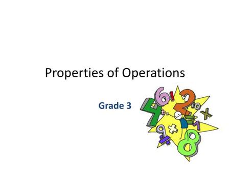 Properties of Operations