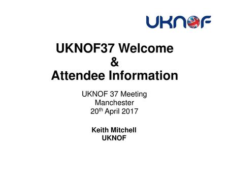 UKNOF37 Welcome & Attendee Information