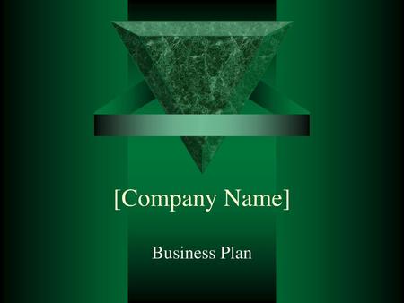 [Company Name] Business Plan.