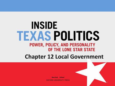 Chapter 12 Local Government