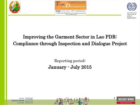 Improving the Garment Sector in Lao PDR:
