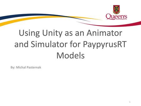 Using Unity as an Animator and Simulator for PaypyrusRT Models