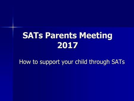 How to support your child through SATs
