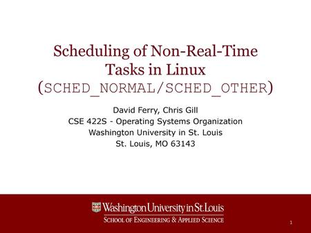 Scheduling of Non-Real-Time Tasks in Linux (SCHED_NORMAL/SCHED_OTHER)