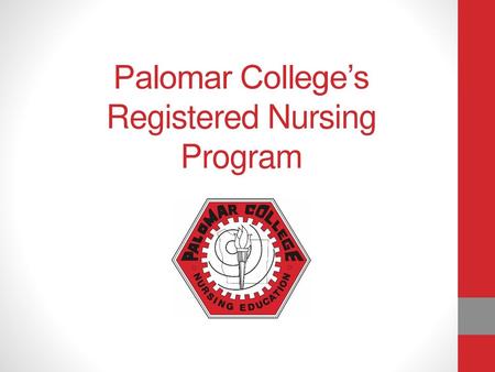 Palomar College’s Registered Nursing Program