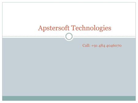 Apstersoft Technologies Call: