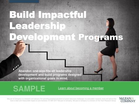 Build Impactful Leadership Development Programs