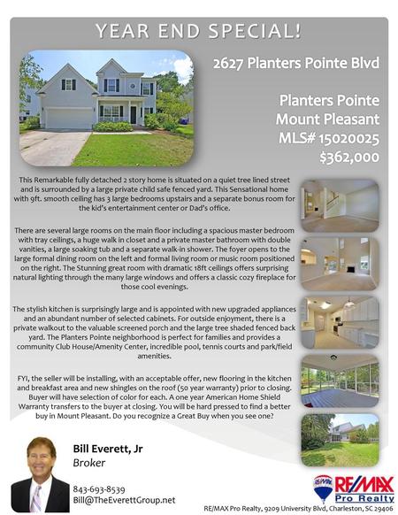 YEAR END SPECIAL! 2627 Planters Pointe Blvd Planters Pointe