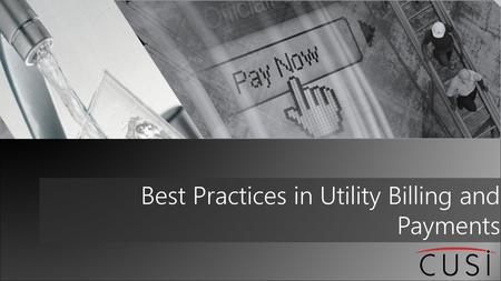 Best Practices in Utility Billing and Payments