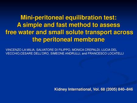 Kidney International, Vol. 68 (2005) 840–846