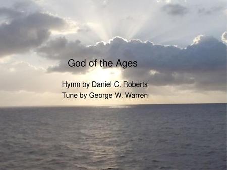 Hymn by Daniel C. Roberts