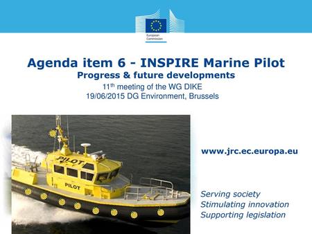 Agenda item 6 - INSPIRE Marine Pilot Progress & future developments