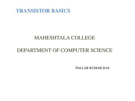 DEPARTMENT OF COMPUTER SCIENCE
