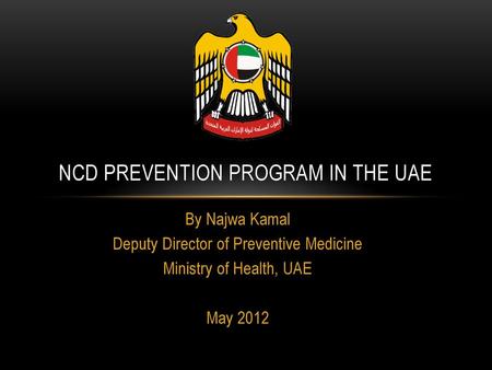 NCD Prevention Program in the UAE
