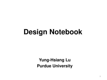 Yung-Hsiang Lu Purdue University