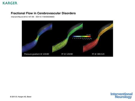 Fractional Flow in Cerebrovascular Disorders