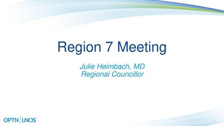Julie Heimbach, MD Regional Councillor