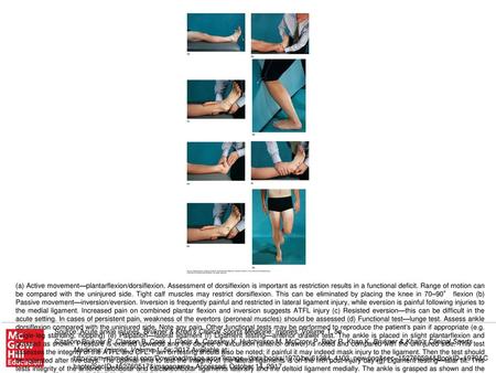 (a) Active movement—plantarflexion/dorsiflexion