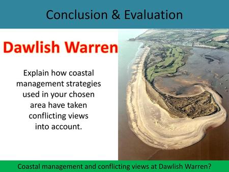 Dawlish Warren Conclusion & Evaluation