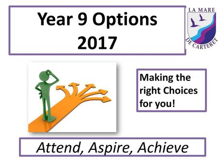 Year 9 Options 2017 Attend, Aspire, Achieve