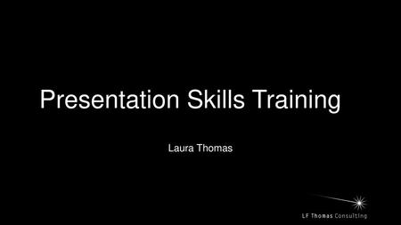 Presentation Skills Training