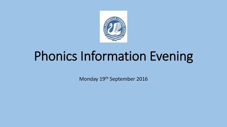 Phonics Information Evening