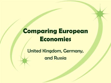 Comparing European Economies