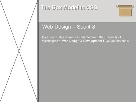 The Box Model in CSS Web Design – Sec 4-8