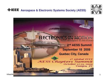 2nd AESS Summit September 18 2008 Quebec City, Canada 18Sep2008.