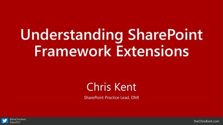 Understanding SharePoint Framework Extensions