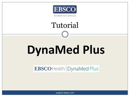Tutorial DynaMed Plus support.ebsco.com.